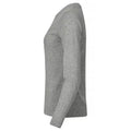 Grey Melange - Side - Clique Mens Basic Long-Sleeved T-Shirt