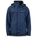 Navy - Front - Projob Mens Waterproof Padded Jacket