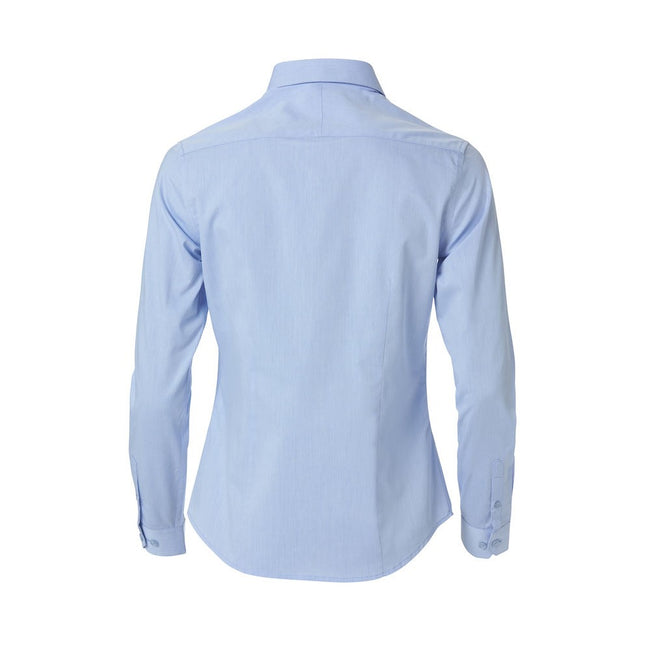 Light Blue - Back - Clique Womens-Ladies Clare Formal Shirt