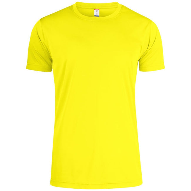 Visibility Yellow - Front - Clique Mens Active T-Shirt