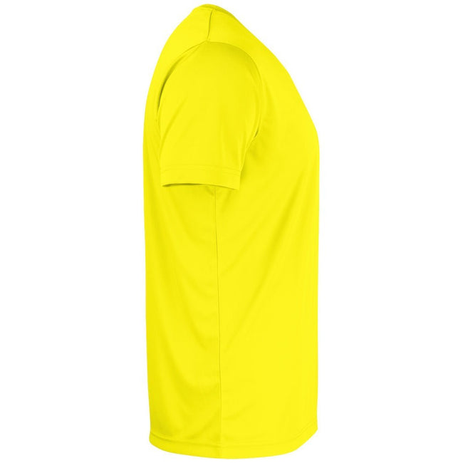 Visibility Yellow - Side - Clique Mens Active T-Shirt