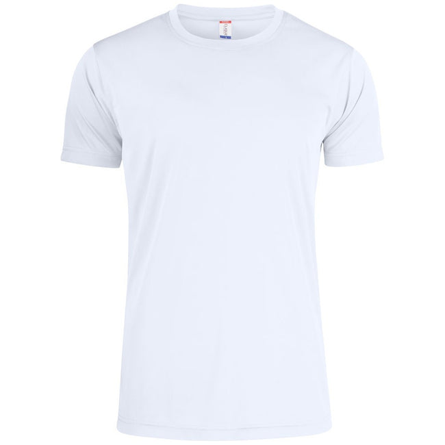 White - Front - Clique Mens Active T-Shirt