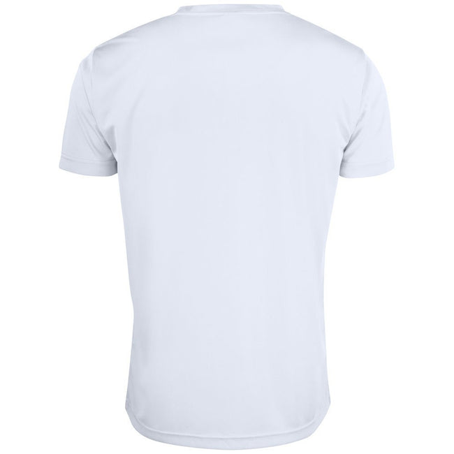 White - Back - Clique Mens Active T-Shirt
