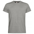 Grey Melange - Front - Clique Mens Active T-Shirt