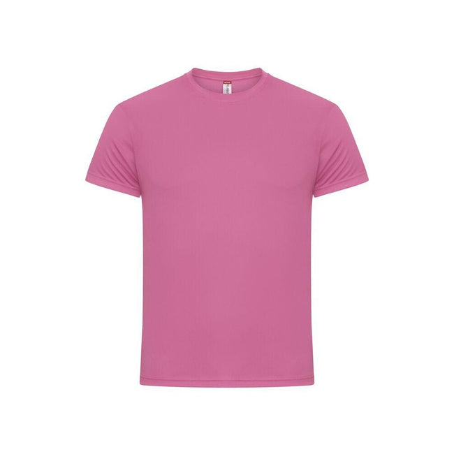 Active Pink - Front - Clique Mens Active T-Shirt