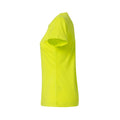 Visibility Green - Side - Clique Womens-Ladies Plain T-Shirt