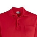 Red - Pack Shot - Clique Unisex Adult Plain Long-Sleeved Polo Shirt