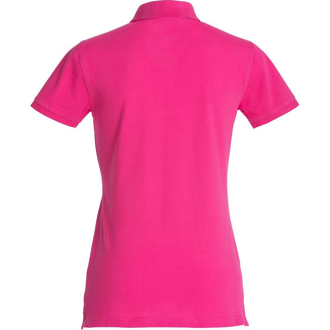 Bright Cerise - Back - Clique Womens-Ladies Premium Stretch Polo Shirt