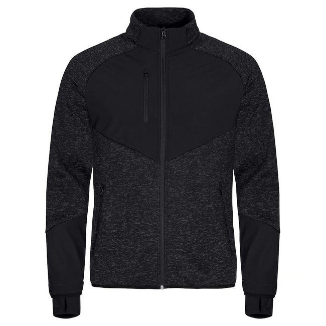 Black - Front - Clique Mens Haines Fleece Jacket
