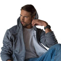 Grey Melange - Pack Shot - Clique Mens Ottawa Melange Full Zip Hoodie