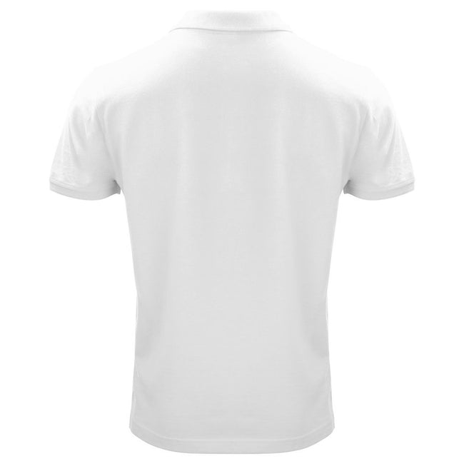 White - Back - Clique Mens Classic Polo Shirt
