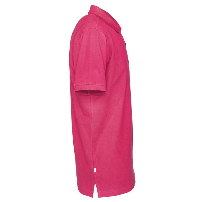 Dark Cerise - Side - Clique Mens Pique Polo Shirt