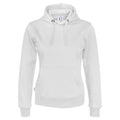 White - Front - Cottover Womens-Ladies Hoodie