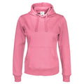 Pink - Front - Cottover Womens-Ladies Hoodie