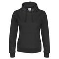 Black - Front - Cottover Womens-Ladies Hoodie