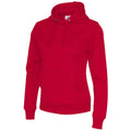 Red - Front - Cottover Womens-Ladies Hoodie
