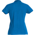 Royal Blue - Back - Clique Womens-Ladies Plain Polo Shirt