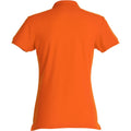 Blood Orange - Back - Clique Womens-Ladies Plain Polo Shirt