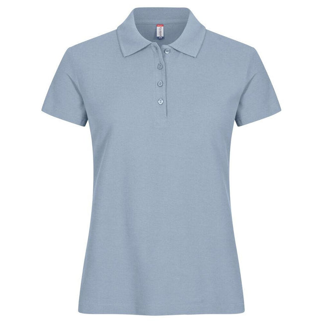 Soft Blue - Front - Clique Womens-Ladies Plain Polo Shirt