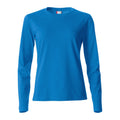 Royal Blue - Front - Clique Womens-Ladies Basic Long-Sleeved T-Shirt