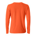Blood Orange - Back - Clique Womens-Ladies Basic Long-Sleeved T-Shirt