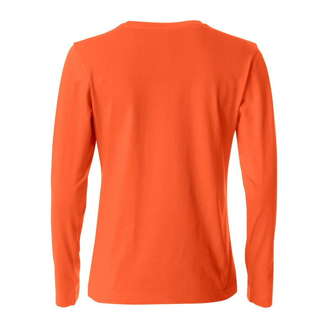 Blood Orange - Back - Clique Womens-Ladies Basic Long-Sleeved T-Shirt
