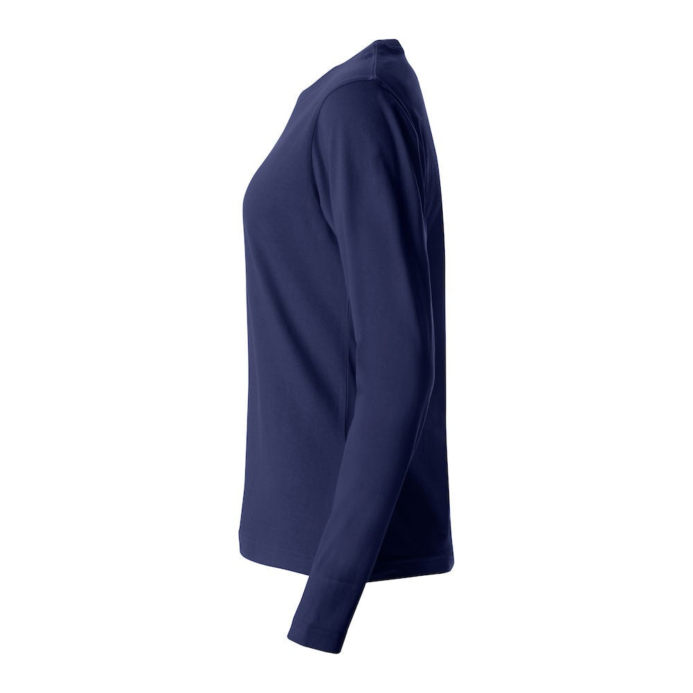 Dark Navy - Lifestyle - Clique Womens-Ladies Basic Long-Sleeved T-Shirt