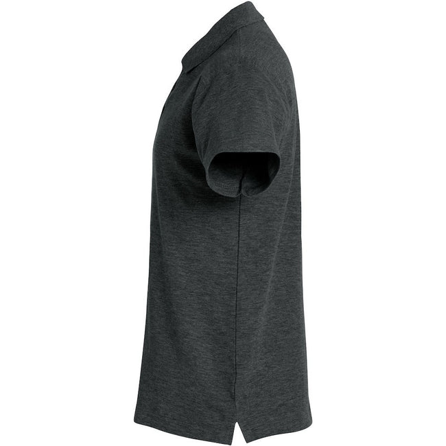 Anthracite - Lifestyle - Clique Mens Basic Melange Polo Shirt
