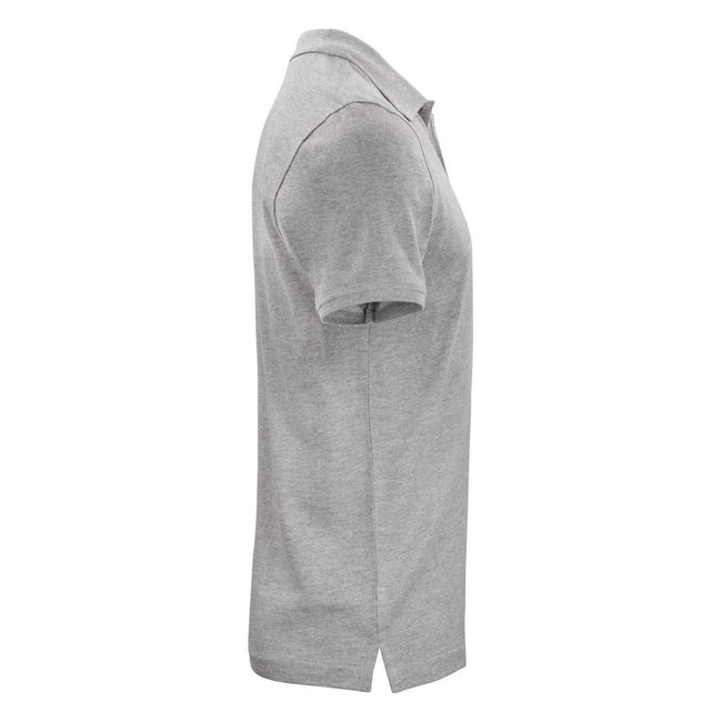 Grey Melange - Side - Clique Mens Classic OC Polo Shirt