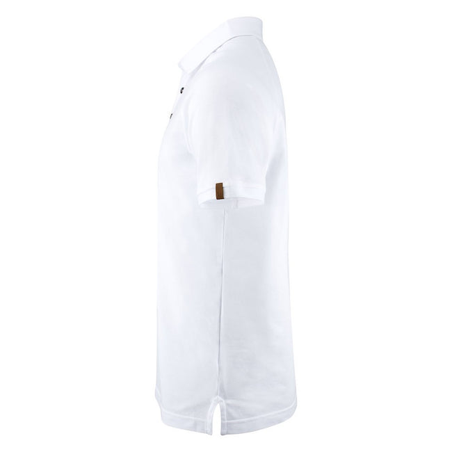 White - Side - Harvest Mens Brookings Regular Polo Shirt