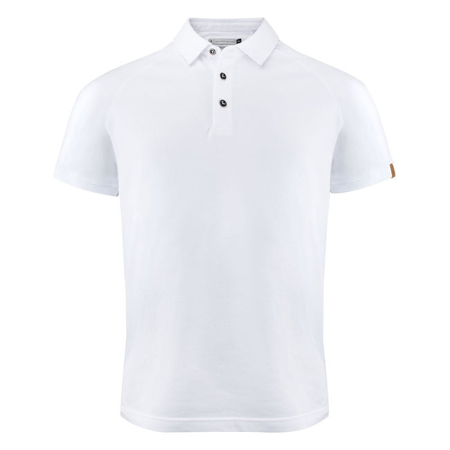 White - Front - Harvest Mens Brookings Regular Polo Shirt