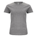 Grey Melange - Front - Clique Womens-Ladies Organic Cotton T-Shirt