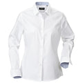 White - Front - James Harvest Womens-Ladies Redding Formal Shirt