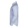Light Blue - Side - James Harvest Mens Tribeca Checked Formal Shirt