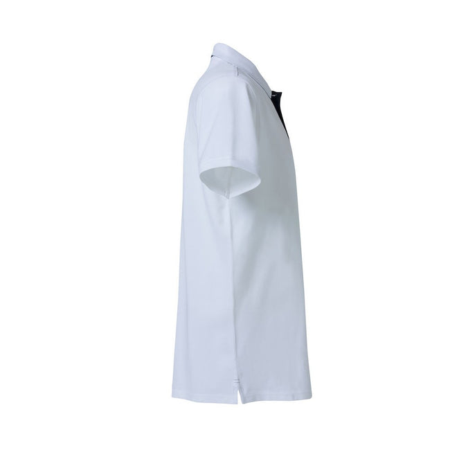 White - Lifestyle - Clique Mens Heavy Premium Polo Shirt
