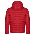 Red - Back - Clique Mens Hudson Padded Jacket