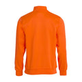 Visibility Orange - Back - Clique Unisex Adult Basic Half Zip Sweatshirt