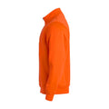 Visibility Orange - Side - Clique Unisex Adult Basic Half Zip Sweatshirt