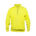 Visibility Yellow - Front - Clique Unisex Adult Basic Half Zip Sweatshirt