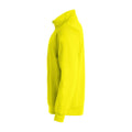 Visibility Yellow - Side - Clique Unisex Adult Basic Half Zip Sweatshirt