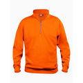 Visibility Orange - Front - Clique Unisex Adult Basic Half Zip Sweatshirt