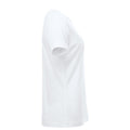 White - Side - Clique Womens-Ladies New Classic Melange T-Shirt