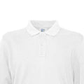White - Pack Shot - Cottover Mens Pique Long-Sleeved T-Shirt
