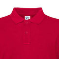Red - Pack Shot - Cottover Mens Pique Long-Sleeved T-Shirt