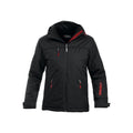 Black - Front - Clique Mens Morris Padded Jacket