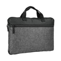 Grey - Front - Clique Melange Laptop Bag
