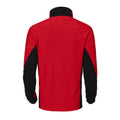 Red - Back - Projob Mens Microfleece Jacket
