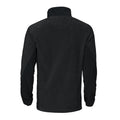 Black - Back - Projob Mens Microfleece Jacket