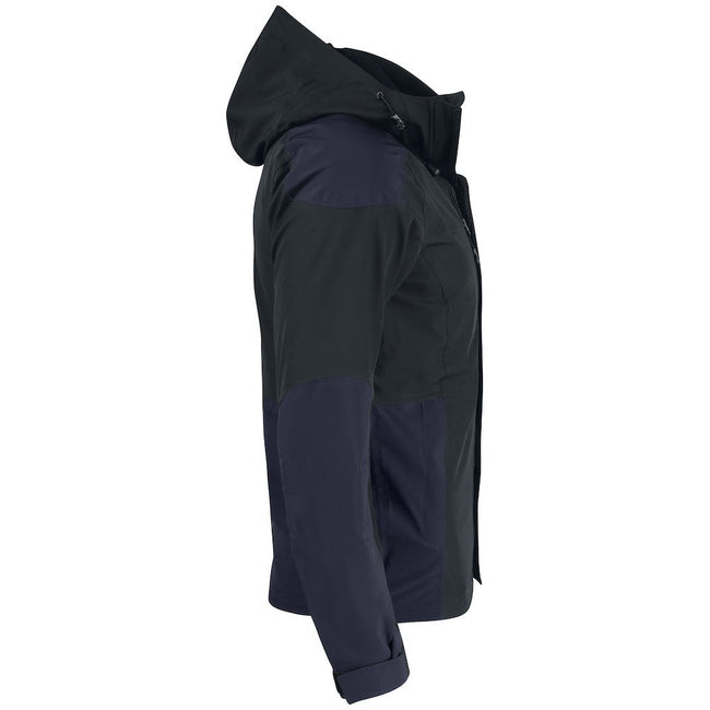 Dark Navy-Black - Side - Clique Unisex Adult Stafford Jacket