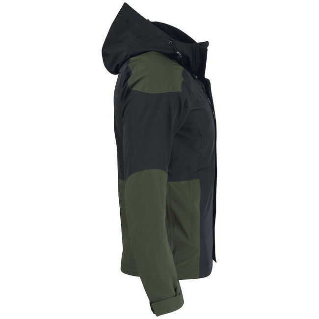 Hunter Green-Black - Side - Clique Unisex Adult Stafford Jacket